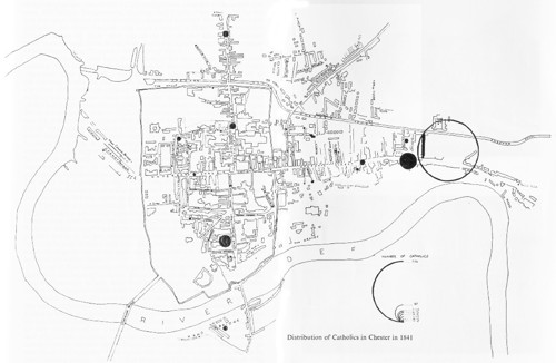 distribution of catholics 1841
